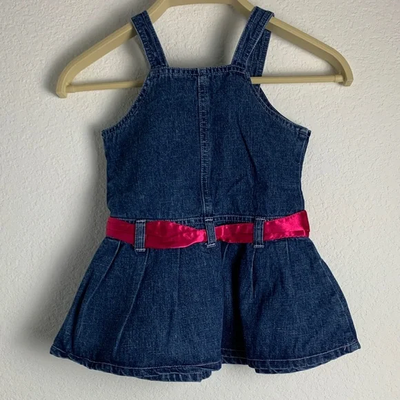 Nickelodeon Blue Denim Dress with Pink Bow - Picture 2 of 2